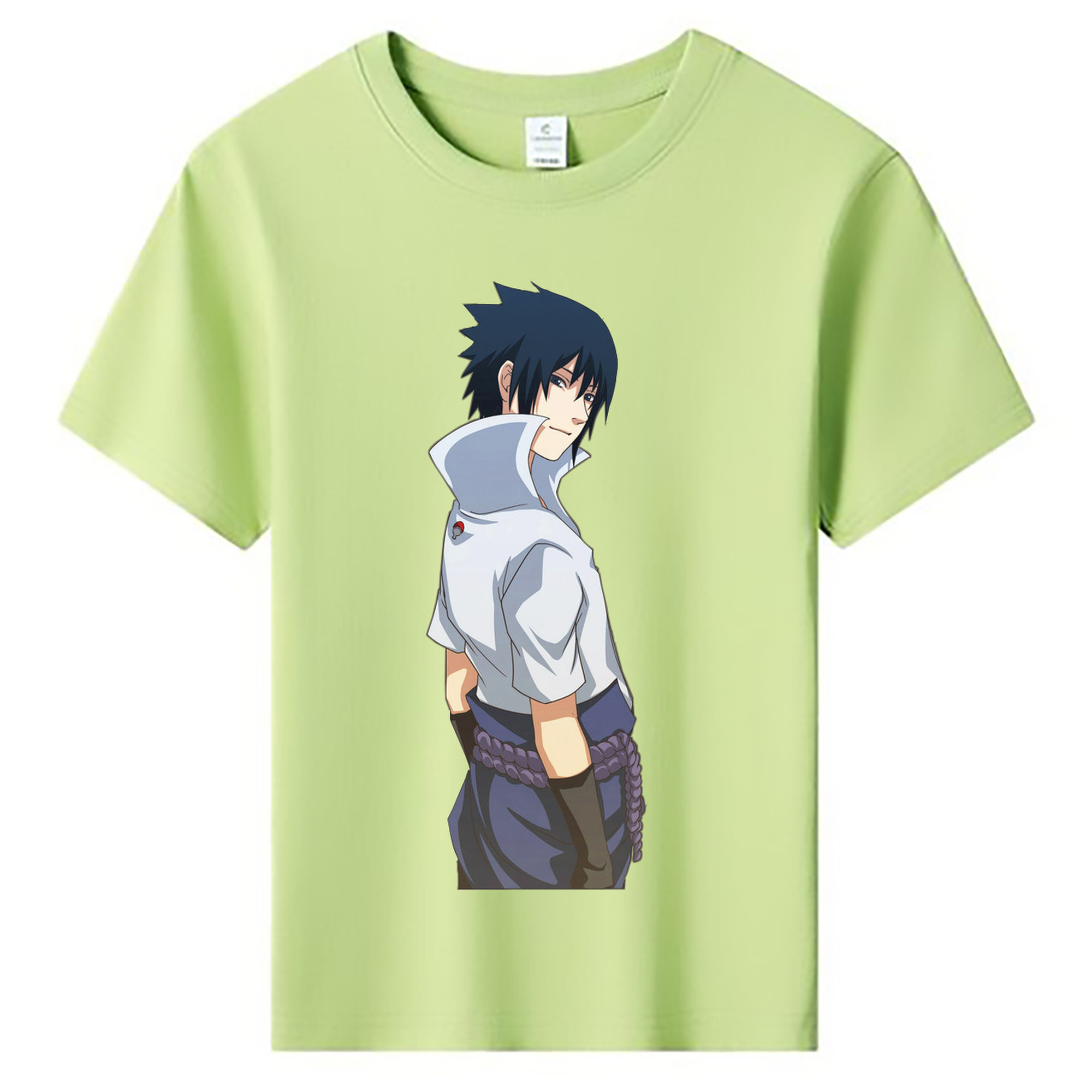 （画像用） NARUTO -ナルト- うちは サスケ Uchiha Sasuke 綿100％キッズTシャツ（フロントプリント）